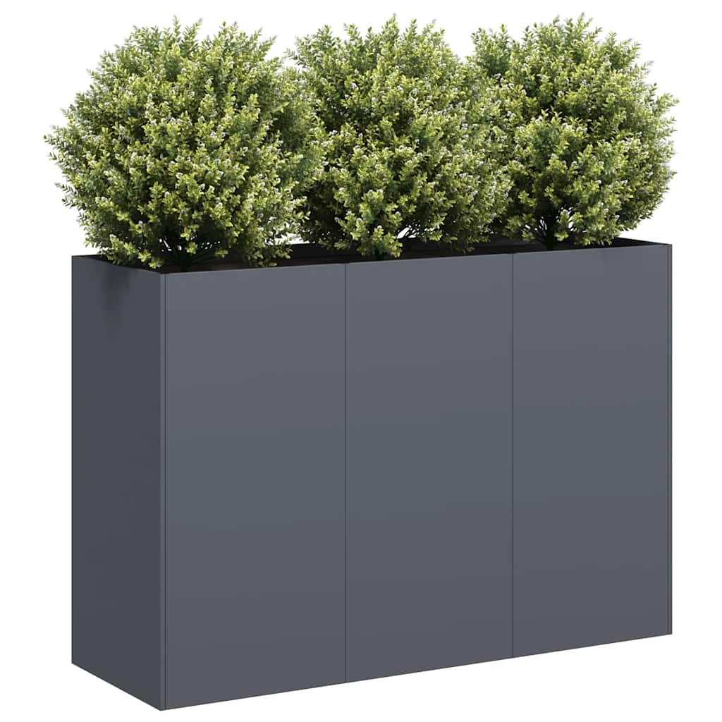 Planter Anthracite 120x40x80 cm Cold-rolled Steel