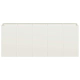 Planter White 200x40x80 cm Cold-rolled Steel
