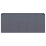 Planter Anthracite 200x40x80 cm Cold-rolled Steel