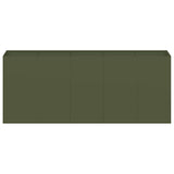 Planter Olive Green 200x40x80 cm Cold-rolled Steel