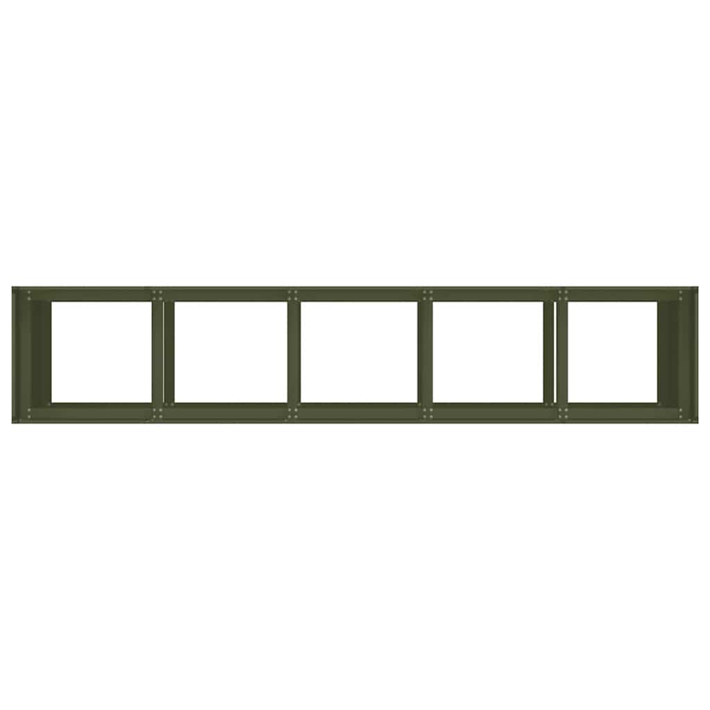 Planter Olive Green 200x40x80 cm Cold-rolled Steel