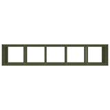 Planter Olive Green 200x40x80 cm Cold-rolled Steel