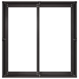 Planter Black 80x80x40 cm Cold-rolled Steel