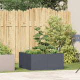 Planter Anthracite 80x80x40 cm Cold-rolled Steel