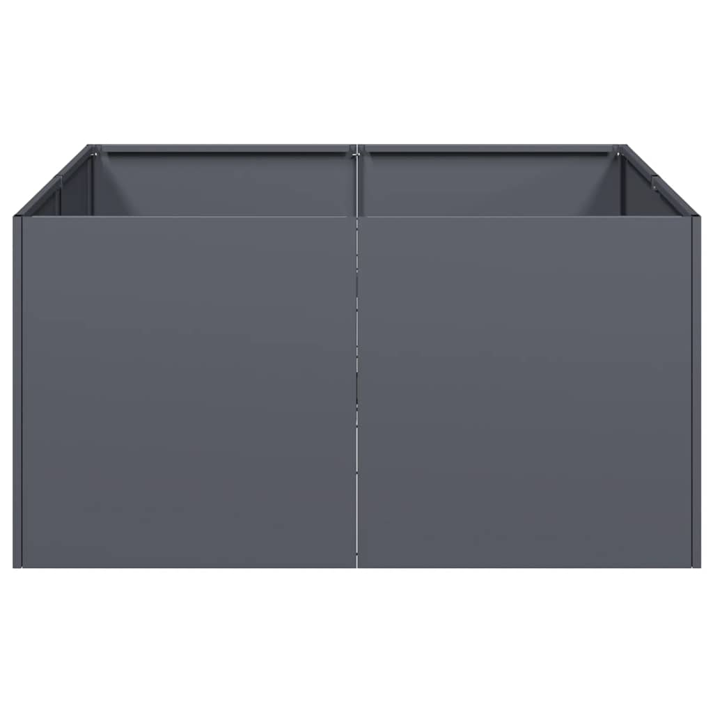 Planter Anthracite 80x80x40 cm Cold-rolled Steel