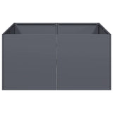 Planter Anthracite 80x80x40 cm Cold-rolled Steel