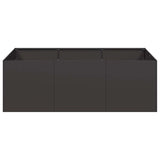 Planter Black 120x80x40 cm Steel