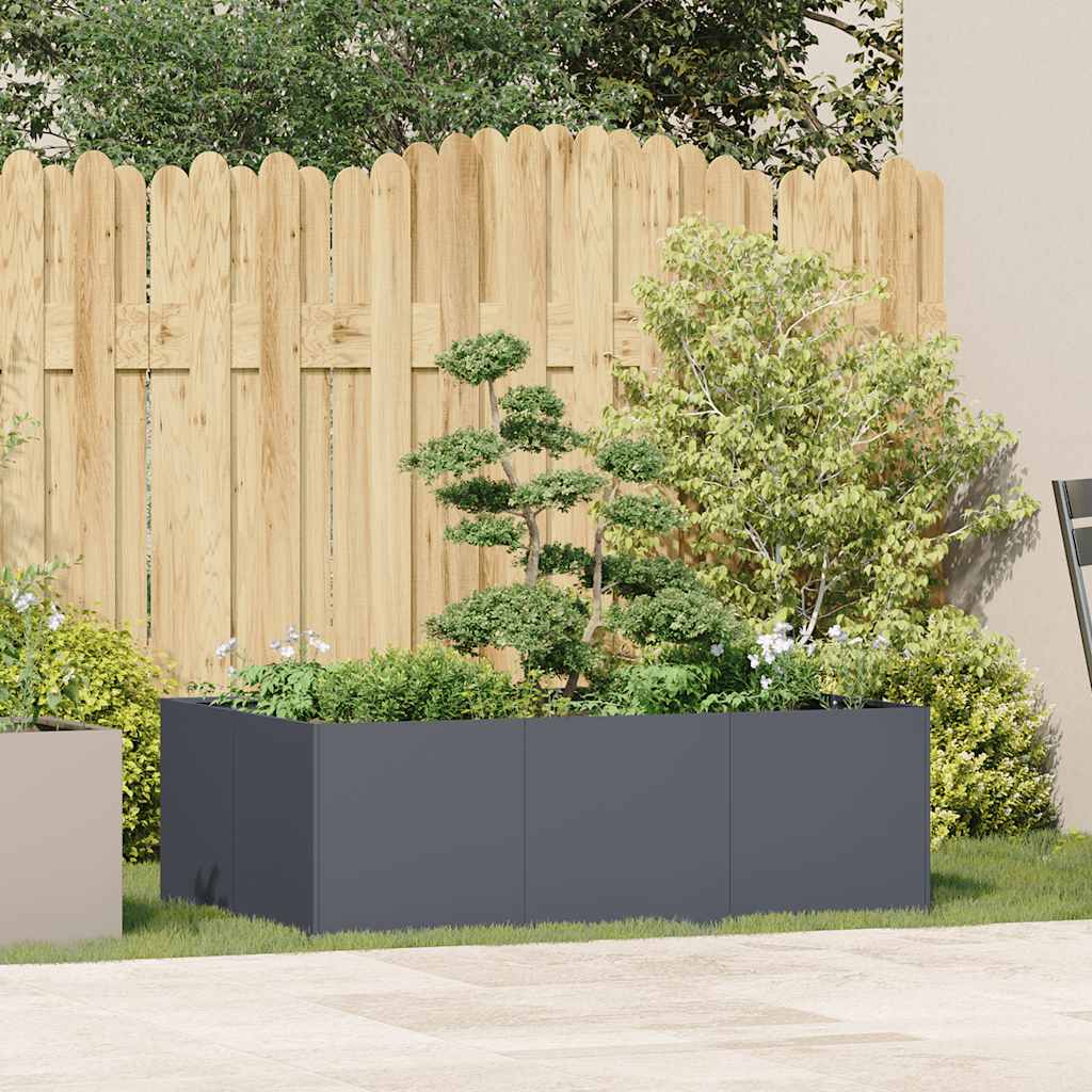 Planter Anthracite 120x80x40 cm Steel