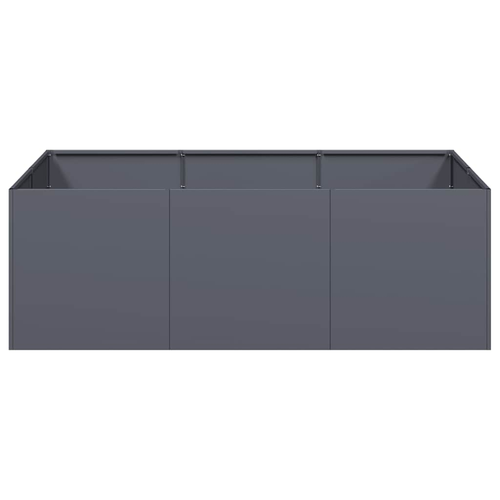 Planter Anthracite 120x80x40 cm Steel