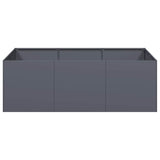 Planter Anthracite 120x80x40 cm Steel