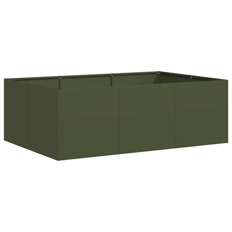 Planter Olive Green 120x80x40 cm Steel