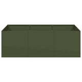 Planter Olive Green 120x80x40 cm Steel