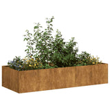 Planter Rusty 200x80x40 cm Weathering Steel