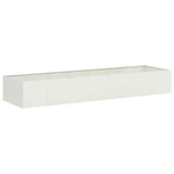 Planter White 280x80x40 cm Steel