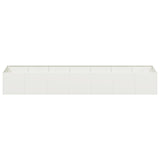 Planter White 280x80x40 cm Steel