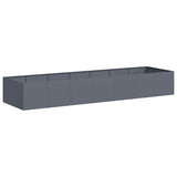 Planter Anthracite 280x80x40 cm Steel