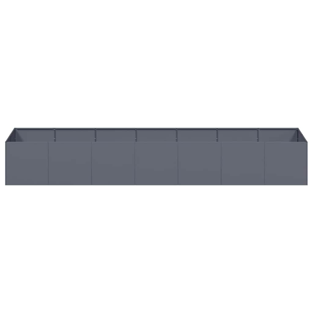 Planter Anthracite 280x80x40 cm Steel