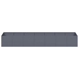 Planter Anthracite 280x80x40 cm Steel