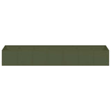Planter Olive Green 280x80x40 cm Steel
