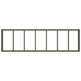 Planter Olive Green 280x80x40 cm Steel