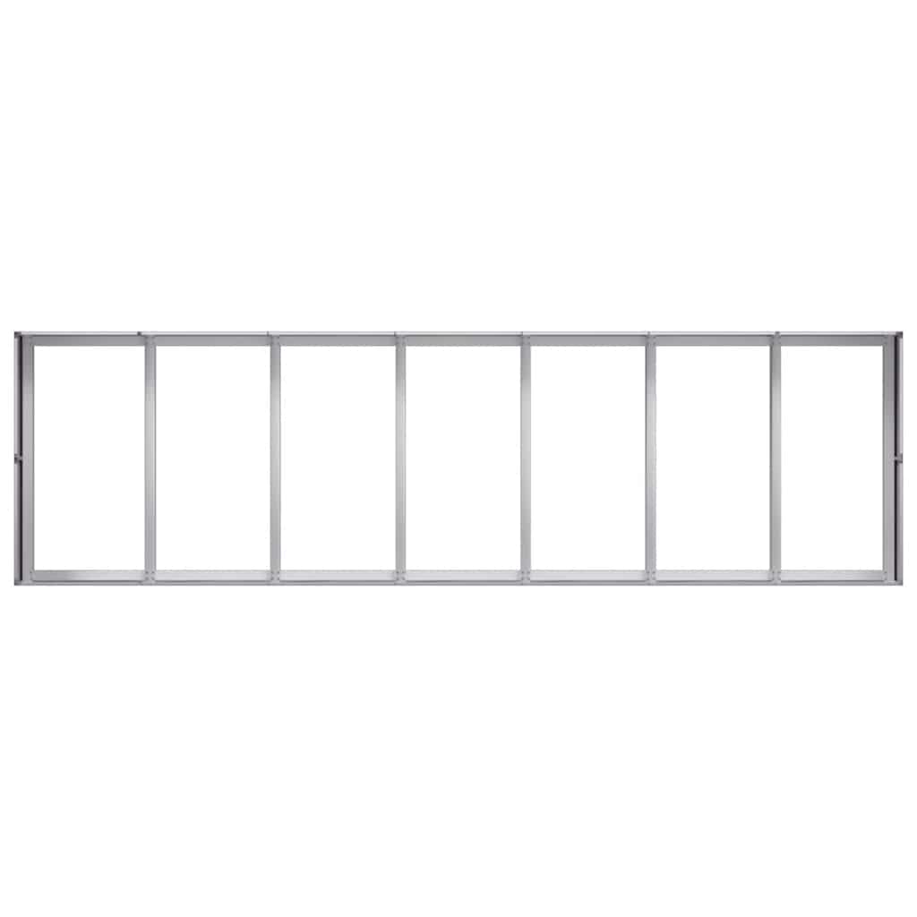 Planter 280x80x40 cm Galvanised Steel