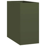 Planter Olive Green 40x80x80 cm Steel