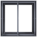 Planter Anthracite 80x80x80 cm Steel