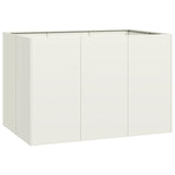 Planter White 120x80x80 cm Steel