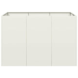 Planter White 120x80x80 cm Steel