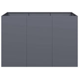 Planter Anthracite 120x80x80 cm Steel