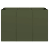 Planter Olive Green 120x80x80 cm Steel