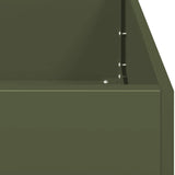 Planter Olive Green 120x80x80 cm Steel