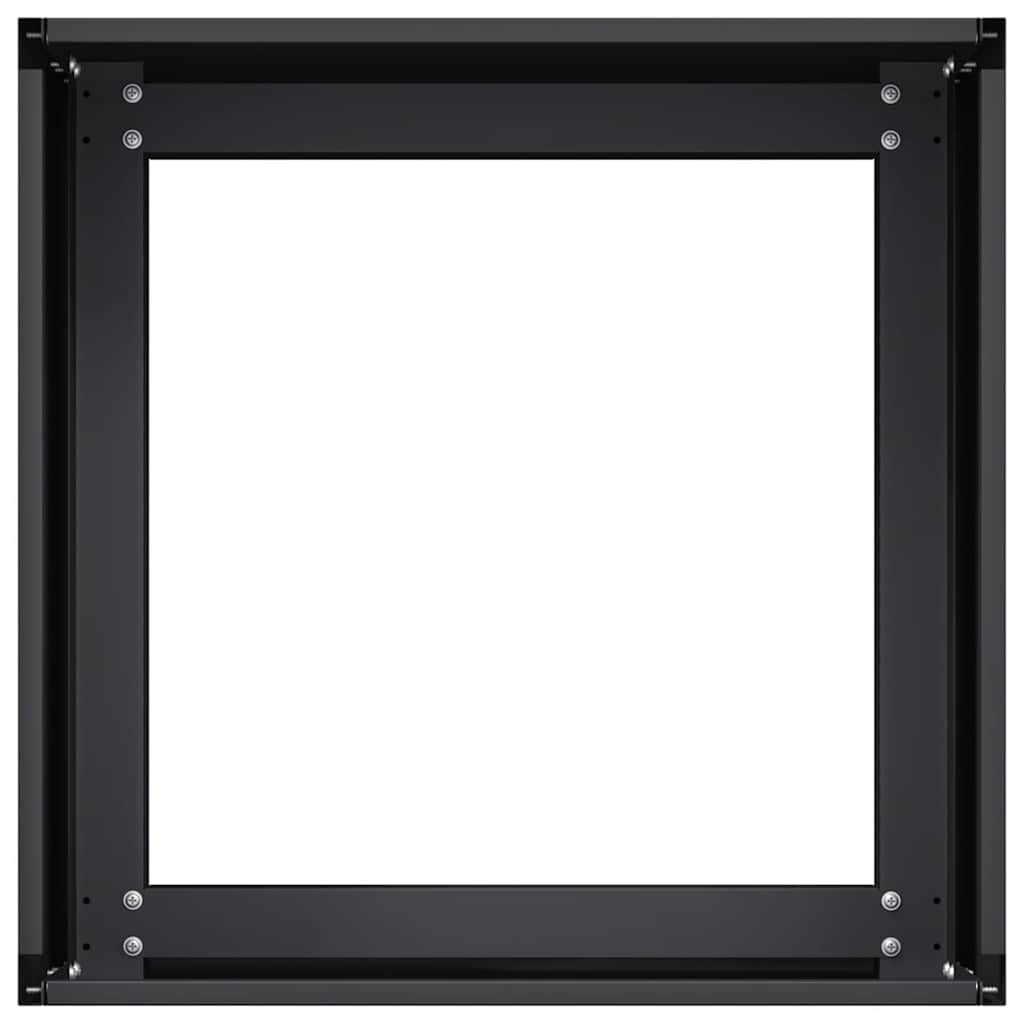 Planter Black 40x40x30 cm Steel