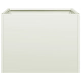 Planter White 40x40x30 cm Steel