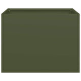 Planter Olive Green 40x40x30 cm Steel