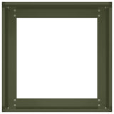 Planter Olive Green 40x40x30 cm Steel