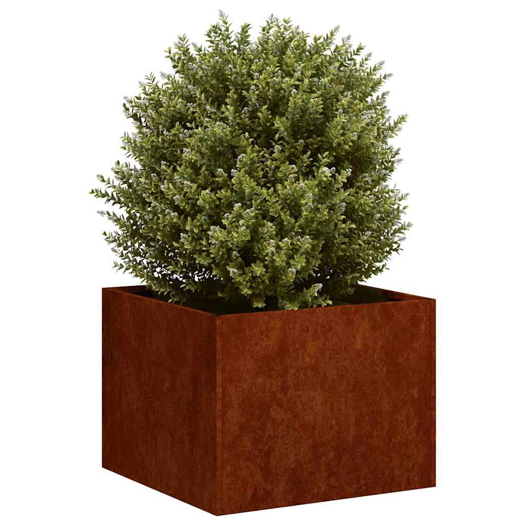 Planter Rusty 40x40x30 cm Weathering Steel