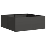 Planter Black 80x80x30 cm Steel