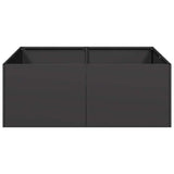 Planter Black 80x80x30 cm Steel