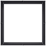 Planter Black 80x80x30 cm Steel