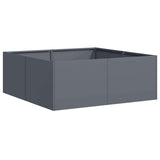 Planter Anthracite 80x80x30 cm Steel