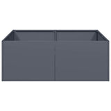 Planter Anthracite 80x80x30 cm Steel