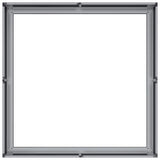 Planter 80x80x30 cm Galvanised Steel