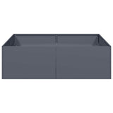 Planter Anthracite 100x100x30 cm Steel