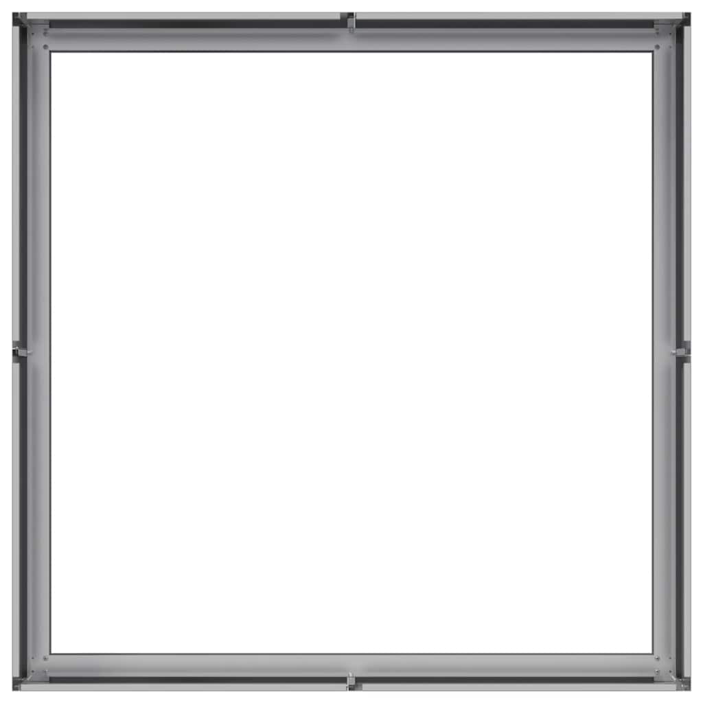 Planter 100x100x30 cm Galvanised Steel