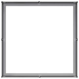 Planter 100x100x30 cm Galvanised Steel