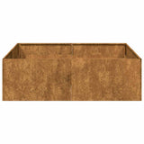Planter Rusty 100x100x30 cm Weathering Steel