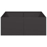 Planter Black 100x100x40 cm Steel