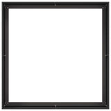Planter Black 100x100x40 cm Steel