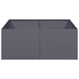 Planter Anthracite 100x100x40 cm Steel